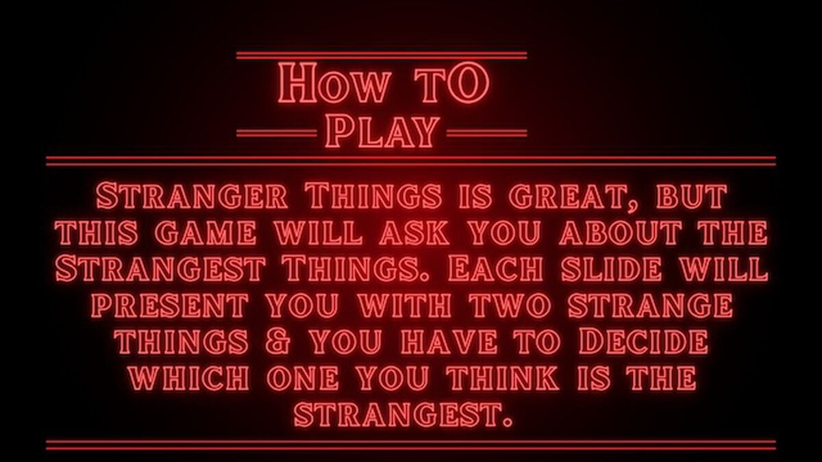 Strangest Things image number null